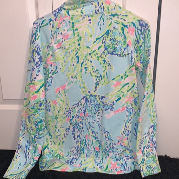 Discontinued Lilly Pulitzer Patterned Quarter Zip! - Picture 3 of 3